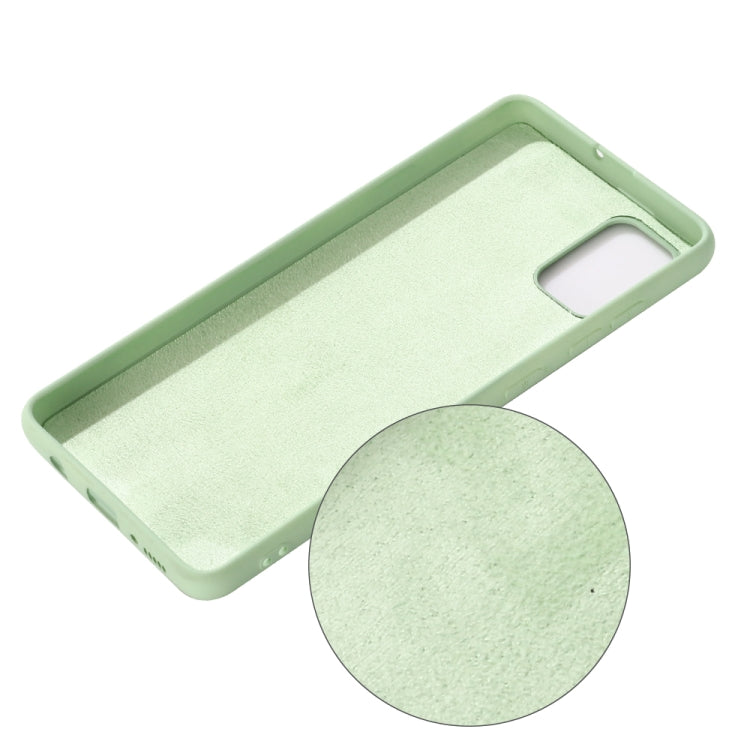Solid Color Liquid Silicone Dropproof Full Coverage Protective Case, For Galaxy A31