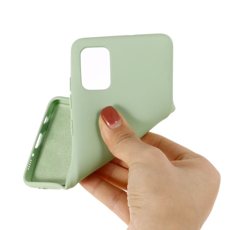 Solid Color Liquid Silicone Dropproof Full Coverage Protective Case, For Galaxy A31