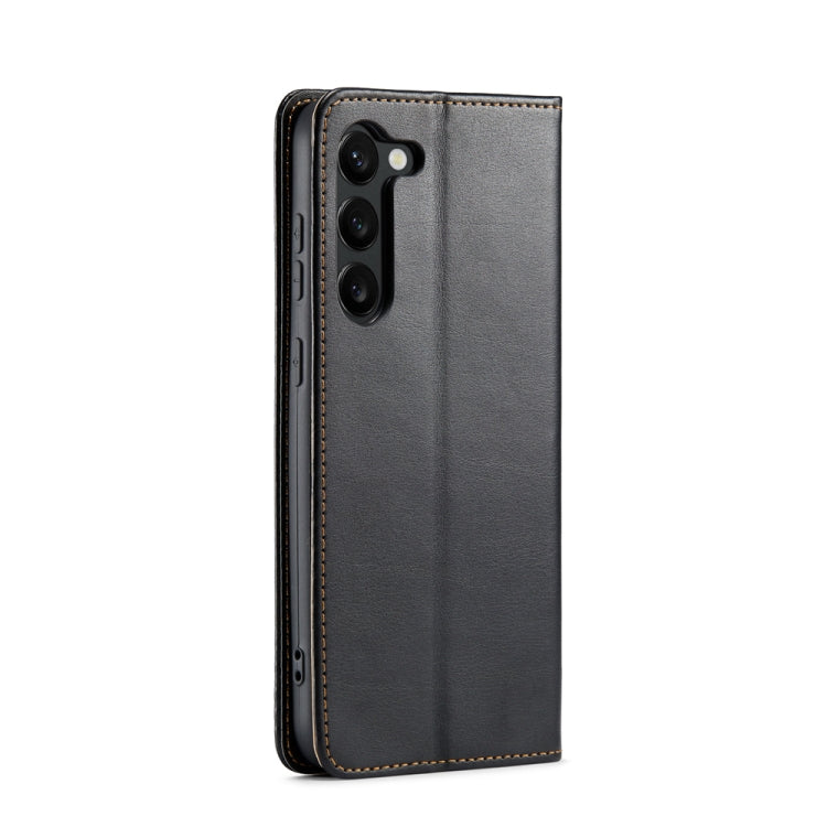 Fierre Shann PU Genuine Leather Texture Leather Phone Case, For Samsung Galaxy S23+ 5G, For Samsung Galaxy S23 Ultra 5G