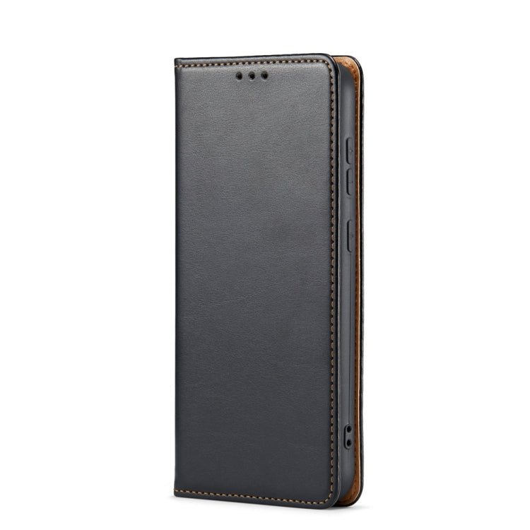 Fierre Shann PU Genuine Leather Texture Leather Phone Case, For Samsung Galaxy S23 5G