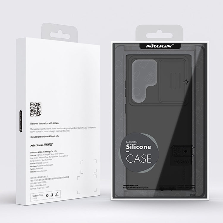 NILLKIN CamShield Liquid Silicone + PC Phone Case, For Samsung Galaxy S23 Ultra 5G