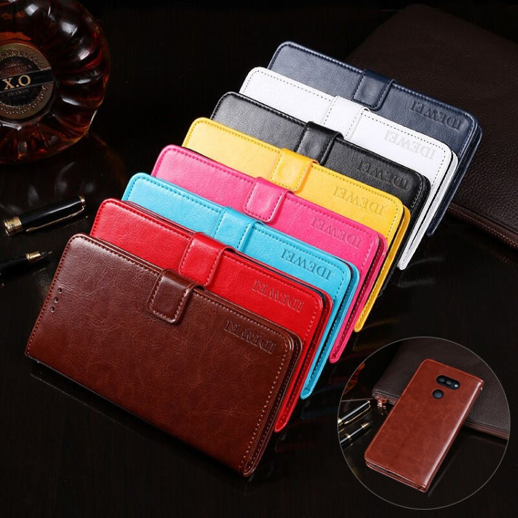 idewei Crazy Horse Texture Horizontal Flip Leather Case with Holder & Card Slots & Wallet, For LG K50S, For LG Stylo 5, For LG X power2
