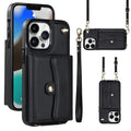 RFID Card Slot Phone Case with Long Lanyard, For iPhone 13 Pro Max, For iPhone 12, For iPhone 12 Pro, For iPhone 12 Pro Max