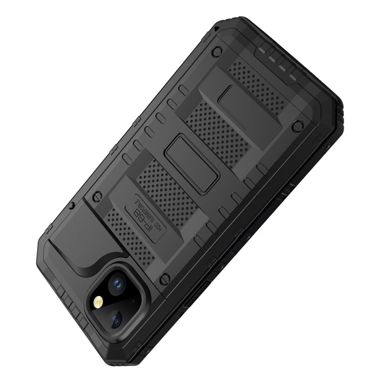For iPhone 14 RedPepper Wolf 360 Full Body Rugged Life Waterproof Phone Case(Black)