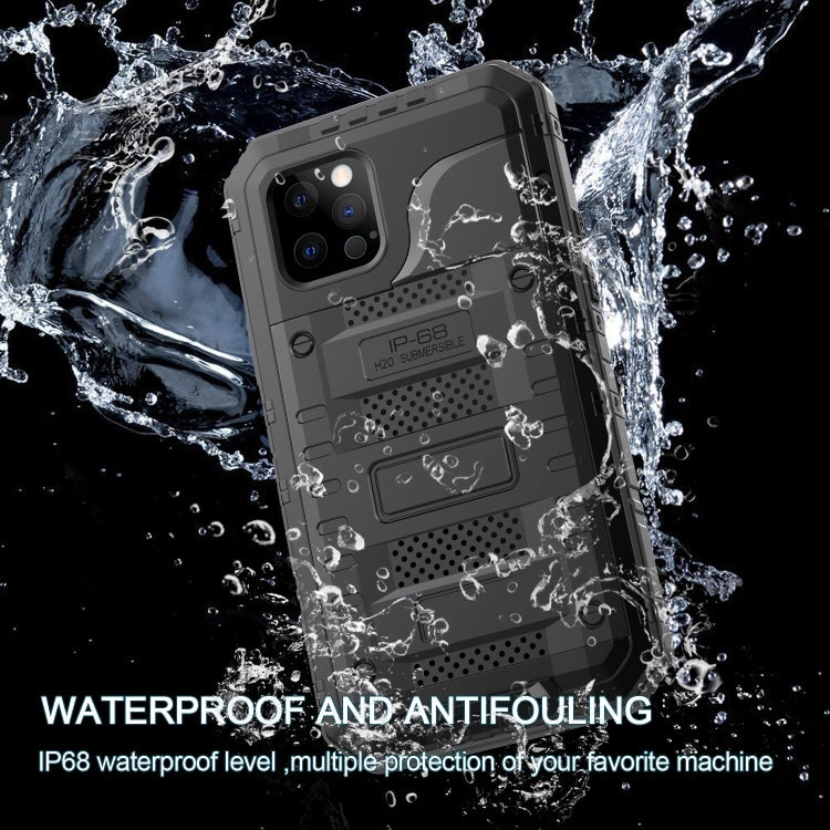 For iPhone 14 RedPepper Wolf 360 Full Body Rugged Life Waterproof Phone Case(Black)