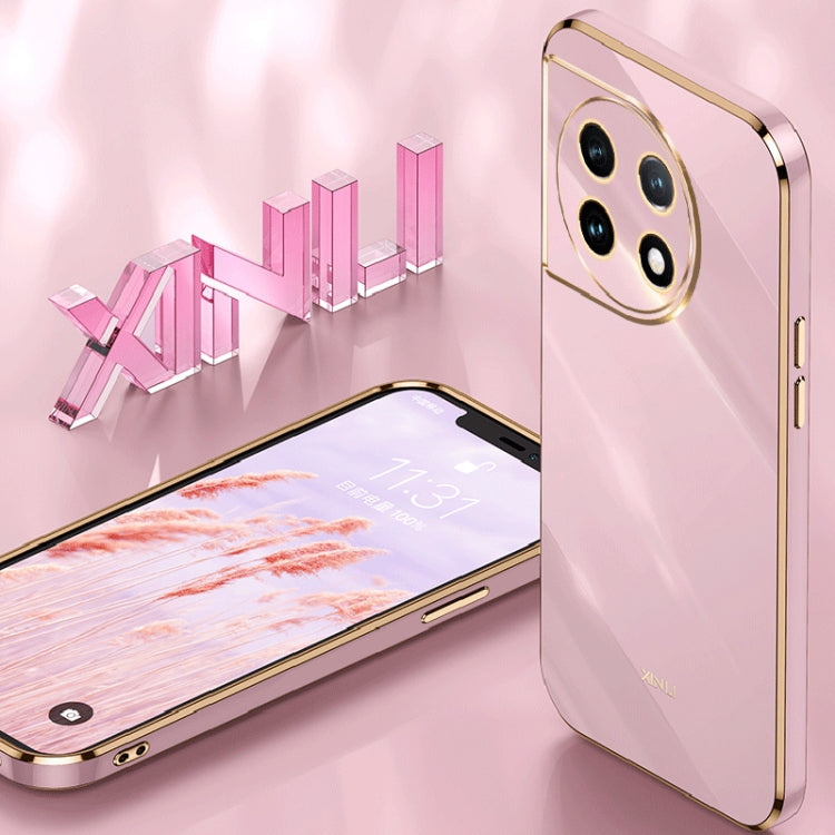 XINLI Straight Edge 6D Electroplate TPU Phone Case, For OnePlus 11, For OnePlus Ace 2, For Realme GT Neo 5