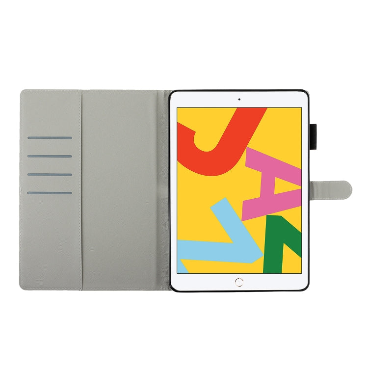 Cross Texture Painted Horizontal  Leather Case with Sleep / Wake-up Function & Card Slot & Holder & Wallet, For iPad 10.2, For iPad Air, For iPad Air 2, For iPad 9.7 inch (2017), For iPad 9.7 (2018), For iPad Pro 9.7, For iPad Mini / 5 / 4 / 3 / 2 /1...