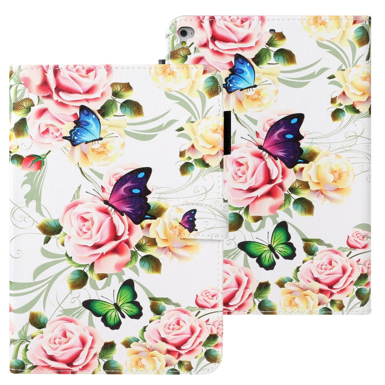 Cross Texture Painted Horizontal  Leather Case with Sleep / Wake-up Function & Card Slot & Holder & Wallet, For iPad 10.2, For iPad Air, For iPad Air 2, For iPad 9.7 inch (2017), For iPad 9.7 (2018), For iPad Pro 9.7, For iPad Mini / 5 / 4 / 3 / 2 /1...