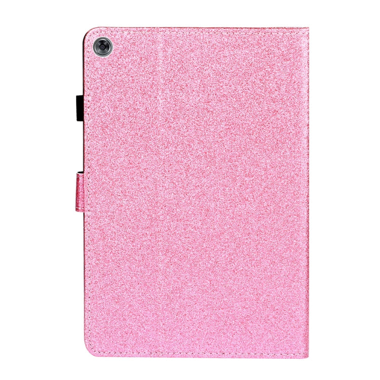 Glossy Glitter Powder Horizontal Flip Leather Case with Holder & Card Slot & Sleep / Wake-up Function, For Huawei MediaPad M5 lite, For Lenovo Tab M10 Plus TB-X606F, For Lenovo Tab M10 TB-X605F / X505