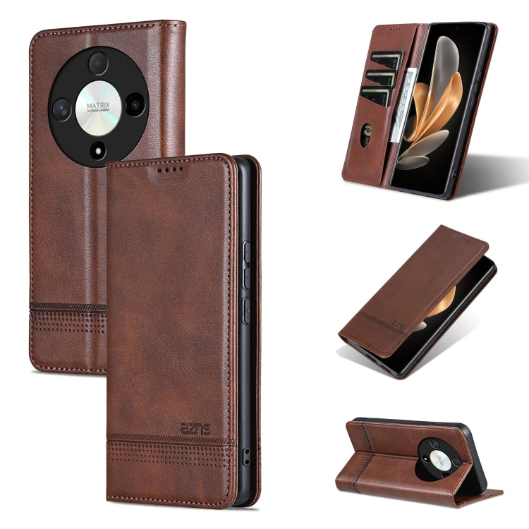 AZNS Magnetic Calf Texture Flip Leather Phone Case, For Honor 90 GT, For Honor Magic6 Lite 5G/X9b, For Honor Play 50 Plus, For Honor X50
