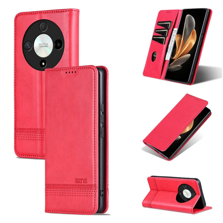 AZNS Magnetic Calf Texture Flip Leather Phone Case, For Honor 90 GT, For Honor Magic6 Lite 5G/X9b, For Honor Play 50 Plus, For Honor X50