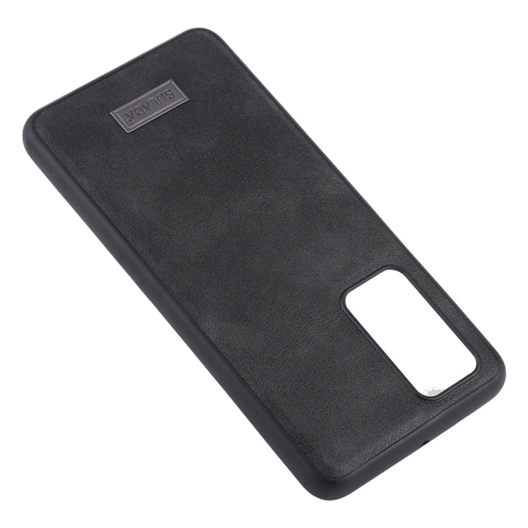 SULADA Shockproof TPU + Handmade Leather Protective Case, For Huawei P40, For Huawei P40 Pro