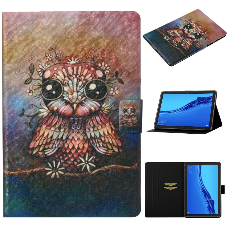 Coloured Drawing Pattern Horizontal Flip Leather Case with Holder & Card Slot & Sleep / Wake-up Function, For Huawei MediaPad M5 lite, For Lenovo Tab M10 Plus TB-X606F, For Lenovo Tab M10 TB-X605F / X505