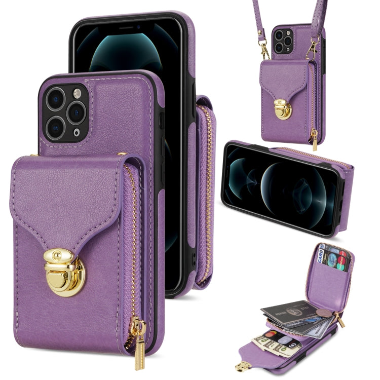Zipper Hardware Card Wallet Phone Case, For iPhone 11 Pro Max, For iPhone 11 Pro, For iPhone 11, For iPhone 13 mini