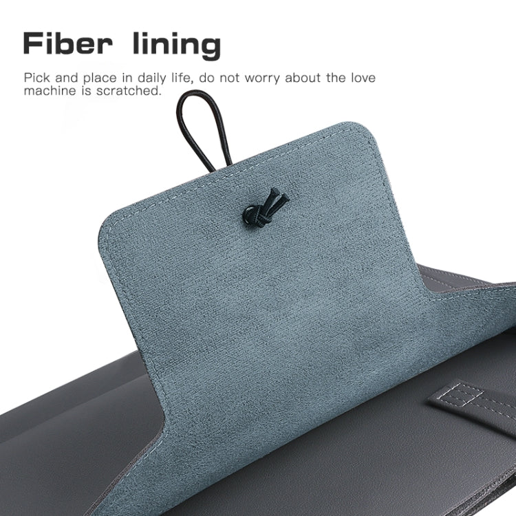 13-14 inch Universal Elastic Thread Button Portable Laptop Inner Bag(Brown)