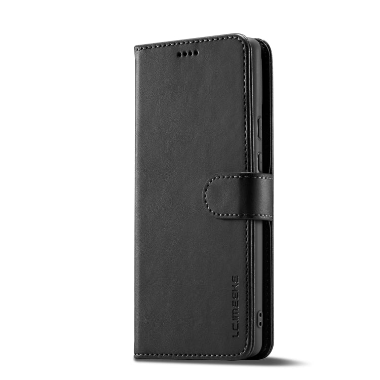 For Google Pixel 7a LC.IMEEKE Calf Texture Flip Leather Phone Case(Black)