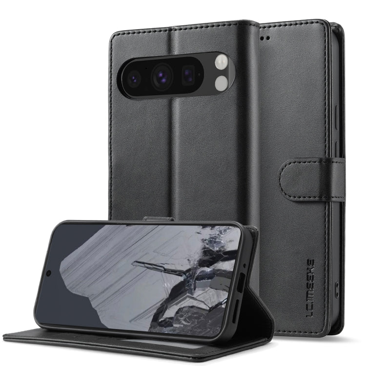 LC.IMEEKE Calf Texture Flip Leather Phone Case, For Google Pixel 9 Pro XL, For Google Pixel 9 / 9 Pro, For Google Pixel 8a, For Google Pixel 8