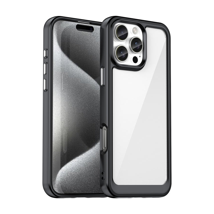 Colorful Series Acrylic + TPU Phone Case, For iPhone 17e / 16e, For iPhone 16 Pro Max, For iPhone 16 Pro, For iPhone 16 Plus