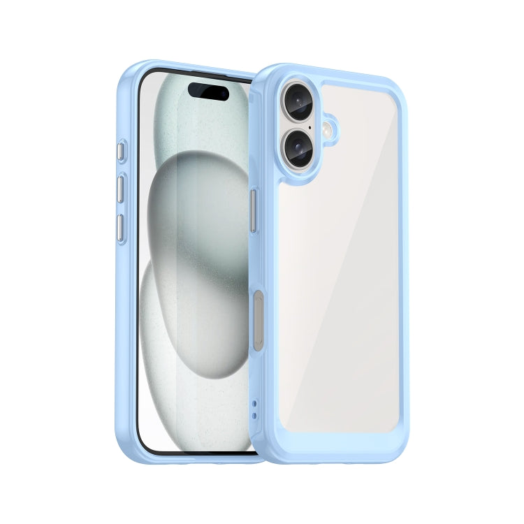 Colorful Series Acrylic + TPU Phone Case, For iPhone 17e / 16e, For iPhone 16 Pro Max, For iPhone 16 Pro, For iPhone 16 Plus