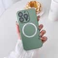 Magsafe Magnetic PC Shockproof Phone Case With Camera Lens, For iPhone 11, For iPhone 11 Pro Max, For iPhone 12 Pro Max