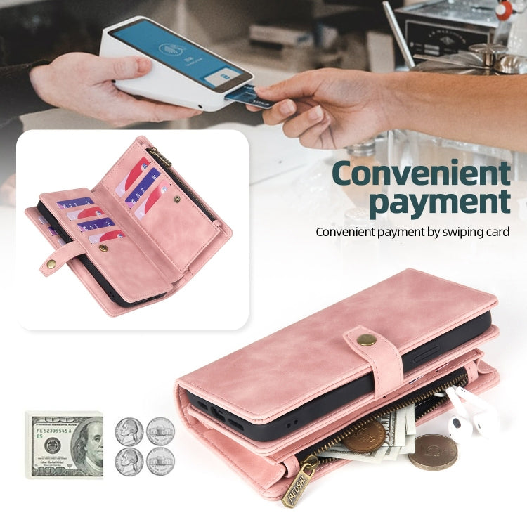 Zipper Wallet Magnetic Detachable Leather Phone Case, For Samsung Galaxy A52 4G/5G, For Samsung Galaxy A53 5G, For Samsung Galaxy A54 5G, For Samsung Galaxy A70, For Samsung Galaxy A71 4G, For Samsung Galaxy A71 5G, For Samsung Galaxy A72 4G/5G...
