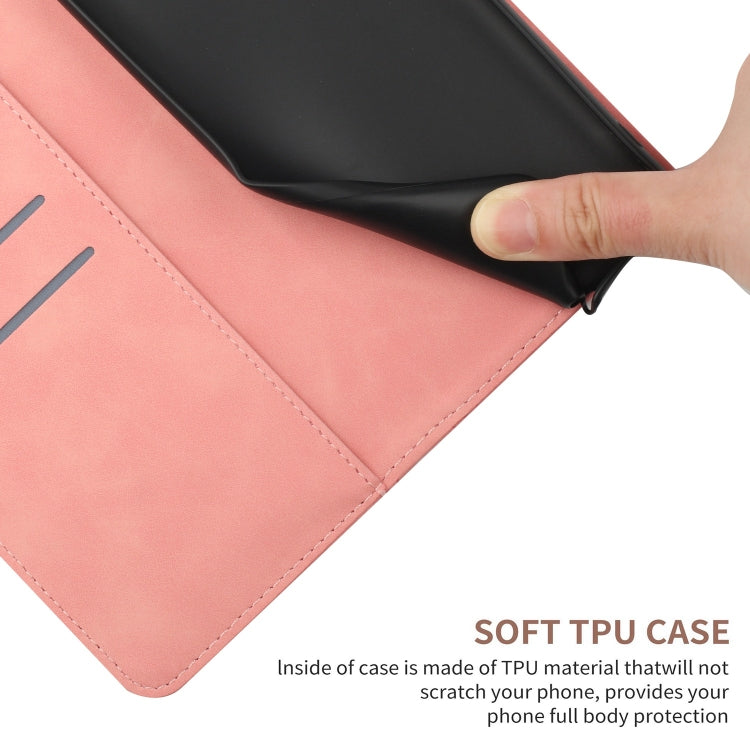 For Sony Xperia 10 V Stitching Embossed Leather Phone Case(Pink)