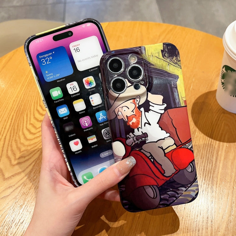 Oil Painting Pattern Glossy PC Phone Case, For iPhone 11, For iPhone 11 Pro, For iPhone X / XS, For iPhone XR