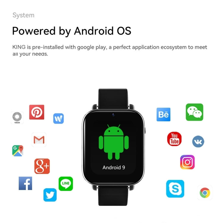 Z20 1.75 inch Screen 4G LTE Smart Watch Android 9 OS, 4GB+128GB