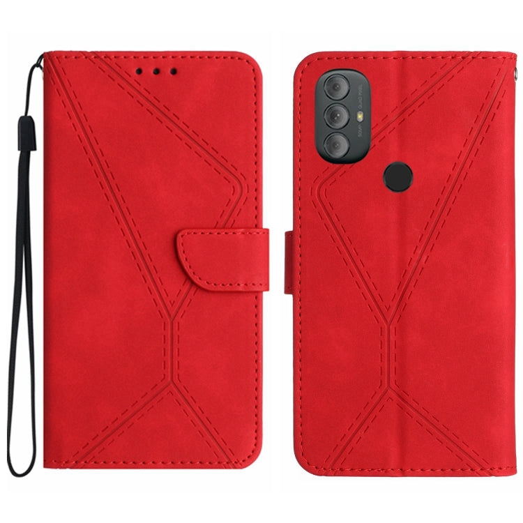 Stitching Embossed Leather Phone Case, For Motorola Moto G Stylus 4G 2022, For Motorola Moto G Power 2022