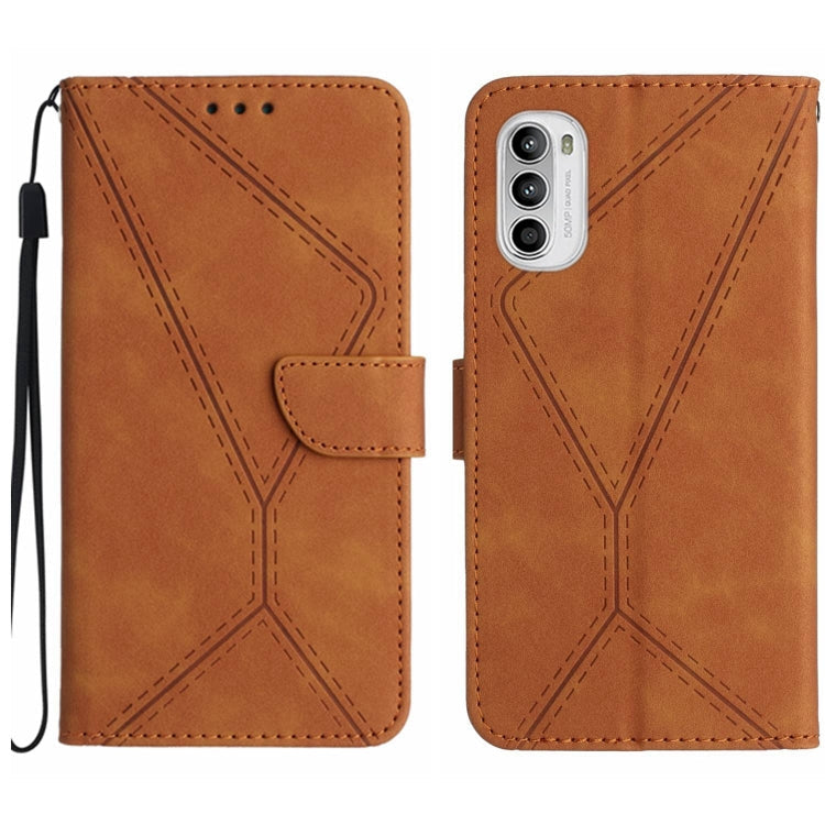 Stitching Embossed Leather Phone Case, For Motorola Moto G Stylus 4G 2022, For Motorola Moto G Power 2022