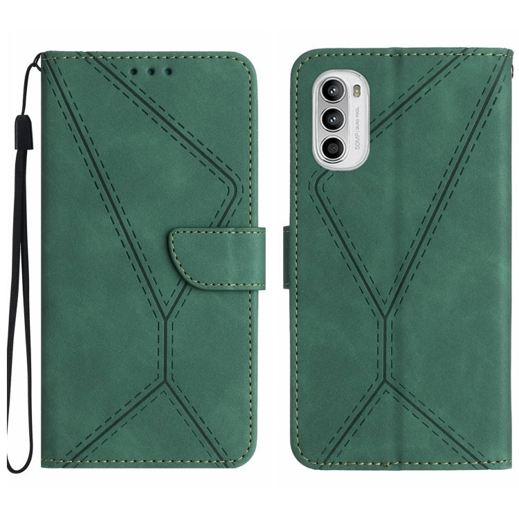 Stitching Embossed Leather Phone Case, For Motorola Moto G Stylus 4G 2022, For Motorola Moto G Power 2022