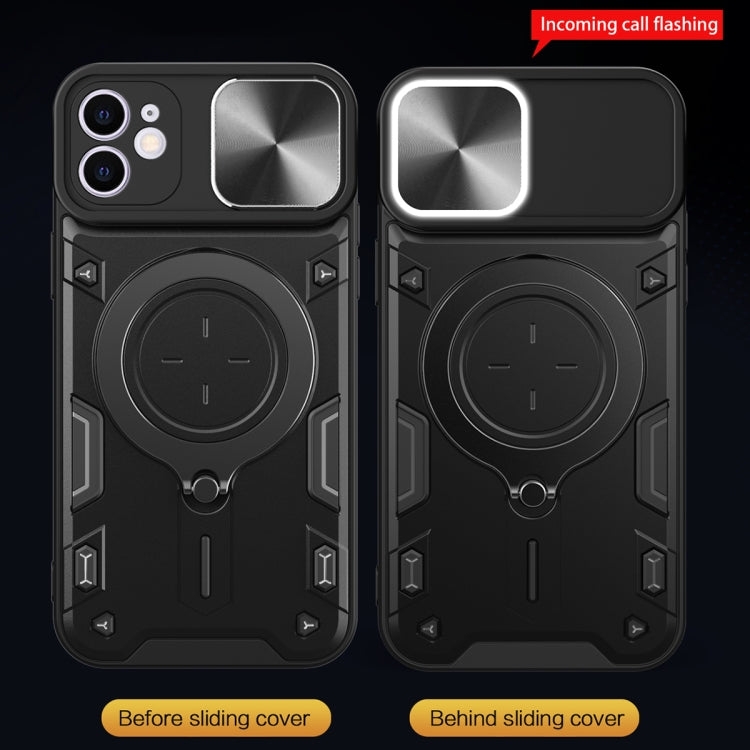 CD Texture Sliding Camshield Magnetic Holder Phone Case, For iPhone 12, For iPhone 12 Pro Max, For iPhone 12 Pro, For iPhone 11 Pro Max