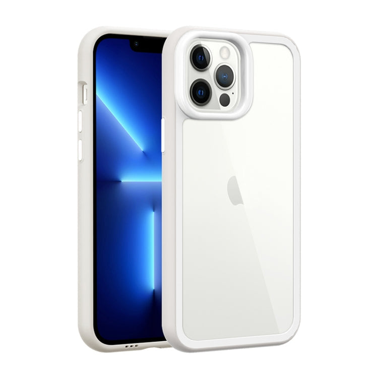 Color Frame 2 in 1 Hollow Cooling Phone Case, For iPhone 14 Pro Max, For iPhone 13