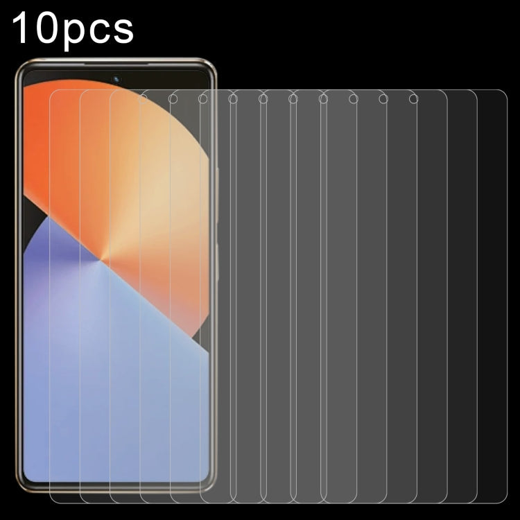 10pcs 0.26mm 9H 2.5D Tempered Glass Film, For Infinix Hot 30 Play NFC, For Infinix Hot 30 5G, For Infinix Hot 9 Lite, For Infinix GT 10 Pro, For Infinix Zero 30, For Infinix Zero 30 4G, For Infinix Note 30 Pro, For Infinix Note 30i, For Infinix Smart 7...