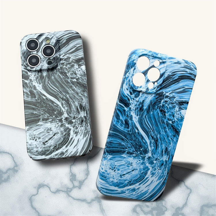 For iPhone 11 Pro Marble Pattern Phone Case(Black White)