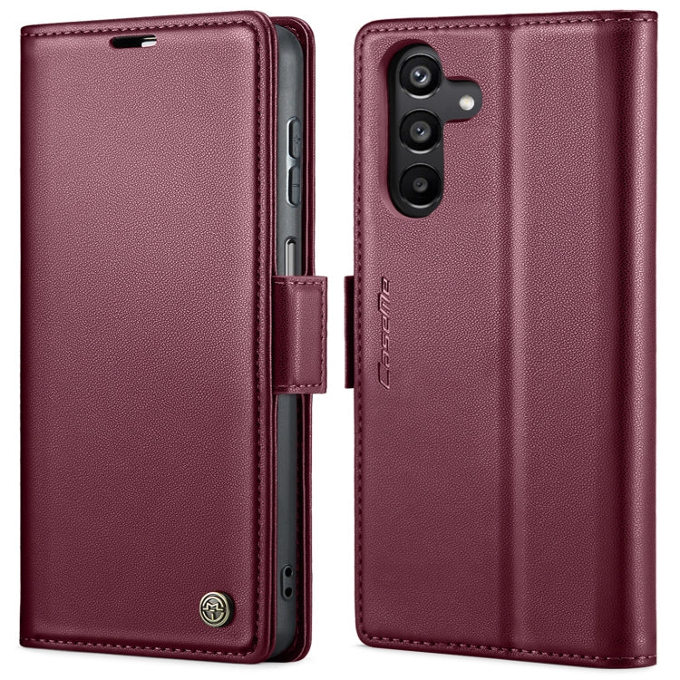 CaseMe 023 Butterfly Buckle Litchi Texture RFID Anti-theft Leather Phone Case, For Samsung Galaxy S24+, For Samsung Galaxy S24, For Samsung Galaxy A05s, For Samsung Galaxy A25 5G