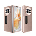Litchi Texture Integrated Shockproof Phone Case with Holder, For Huawei Mate X3