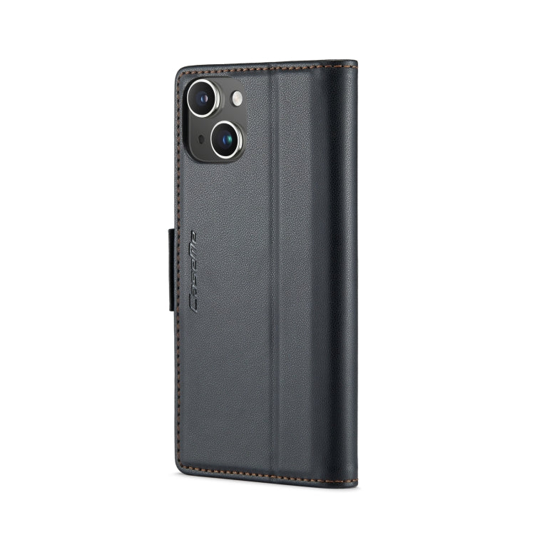 CaseMe 023 Butterfly Buckle Litchi Texture RFID Anti-theft Leather Phone Case, For iPhone 14, For iPhone 15 Pro Max, For iPhone 15 Pro, For iPhone 14 Plus