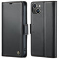 CaseMe 023 Butterfly Buckle Litchi Texture RFID Anti-theft Leather Phone Case, For iPhone 14, For iPhone 15 Pro Max, For iPhone 15 Pro, For iPhone 14 Plus