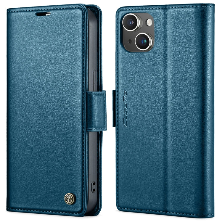 CaseMe 023 Butterfly Buckle Litchi Texture RFID Anti-theft Leather Phone Case, For iPhone 14, For iPhone 15 Pro Max, For iPhone 15 Pro, For iPhone 14 Plus