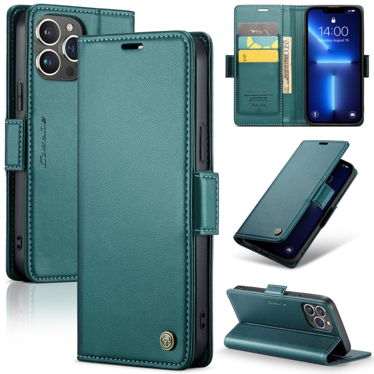 CaseMe 023 Butterfly Buckle Litchi Texture RFID Anti-theft Leather Phone Case, For iPhone 13, For iPhone 13 mini, For iPhone 13 Pro, For iPhone 13 Pro Max