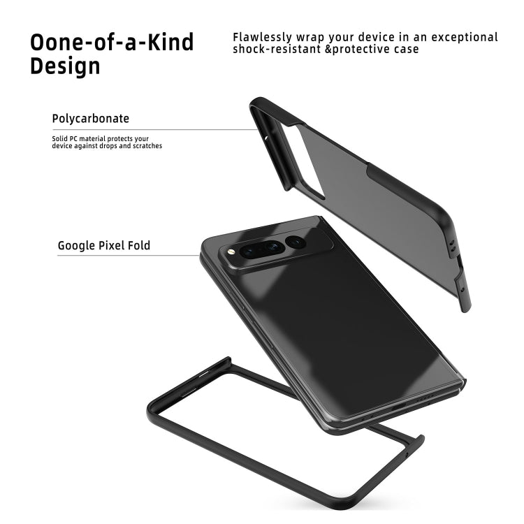 For Google Pixel Fold Oil-sprayed Integrated Phone Case(Red)