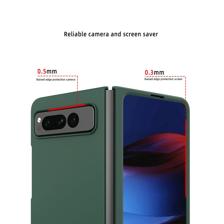 For Google Pixel Fold Oil-sprayed Integrated Phone Case(Red)