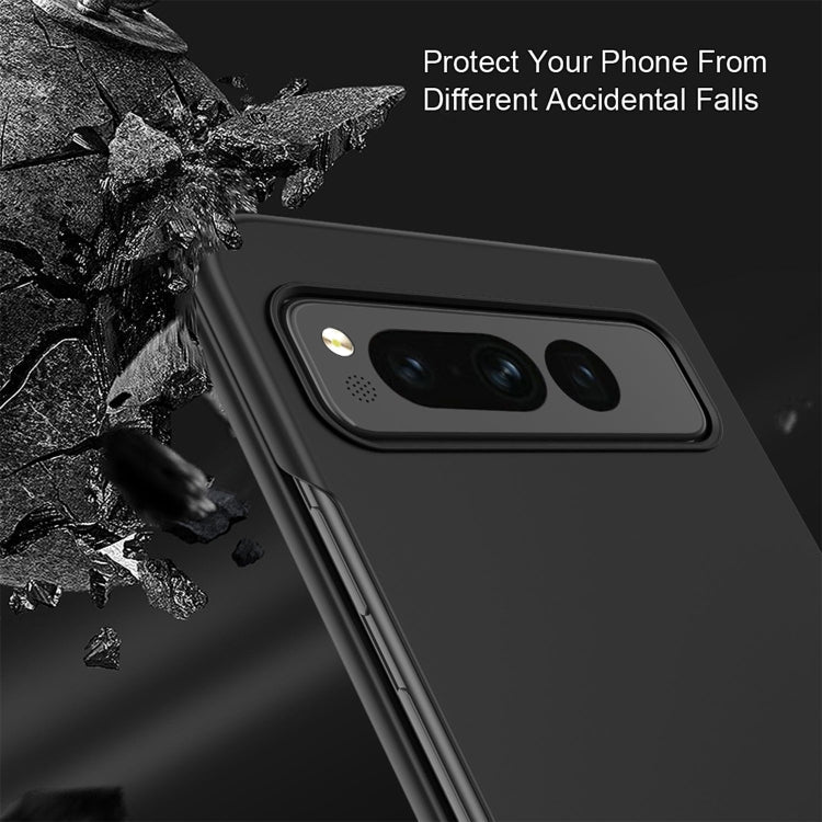 For Google Pixel Fold Oil-sprayed Integrated Phone Case(Red)