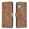 Plaid Embossed Leather Phone Case, For Nokia C12, For Nokia G42/G310, For Nokia C22, For Nokia C32