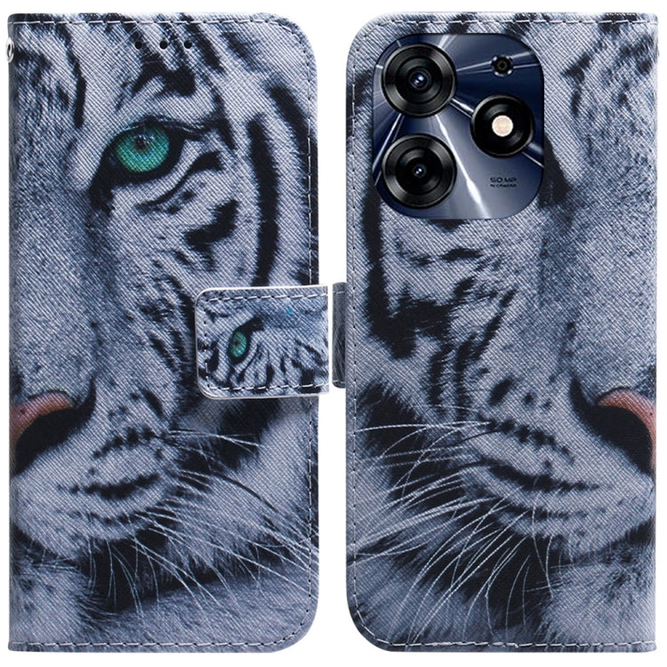 Coloured Drawing Flip Leather Phone Case, For Tecno Spark 10 / Spark 10C, For Tecno Spark 10 Pro
