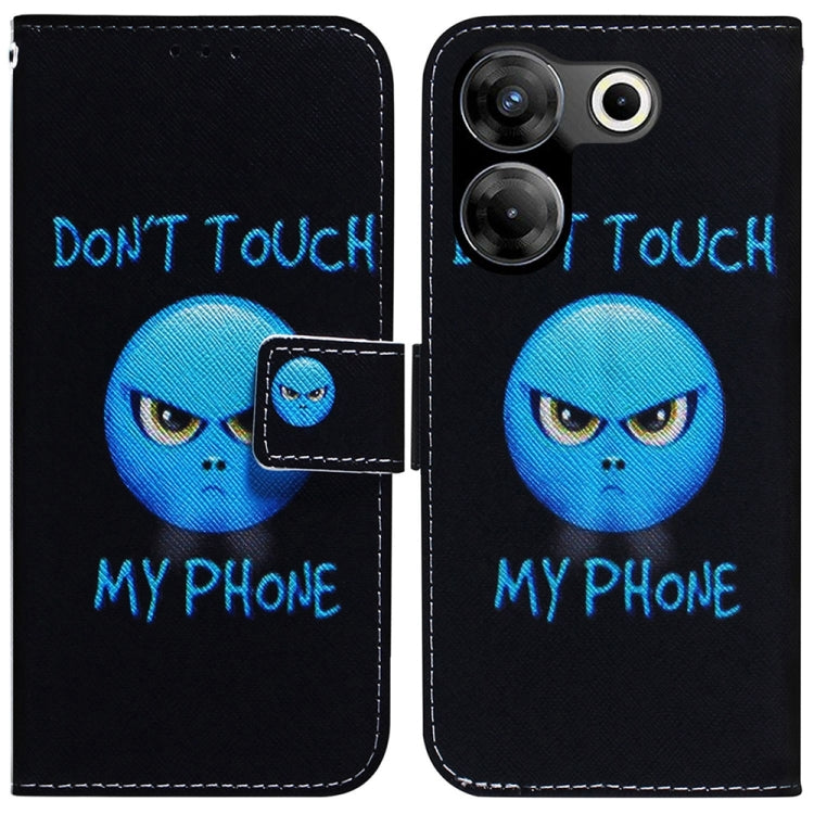 Coloured Drawing Flip Leather Phone Case, For Tecno Camon 20 Pro 4G / 20, For Tecno Spark 10 5G