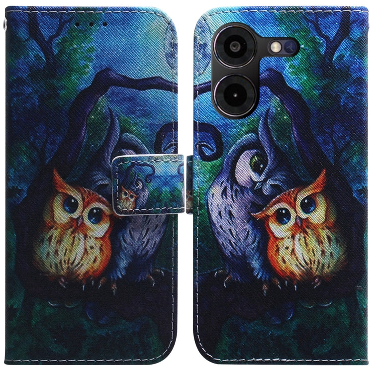 Coloured Drawing Flip Leather Phone Case, For Tecno Pova 5 Pro, For Tecno Pova Neo 3