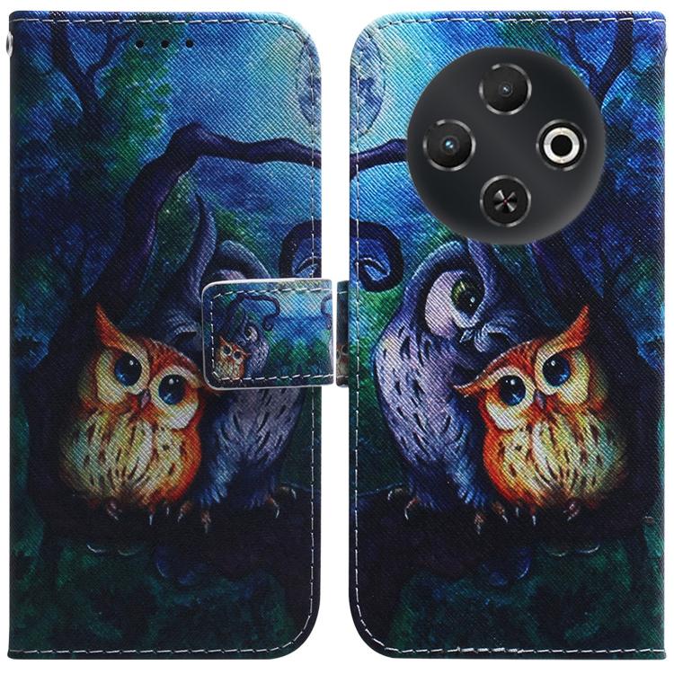Coloured Drawing Flip Leather Phone Case, For Tecno Pop 10 / Spark Go 2 4G, For Tecno Pop 9 5G / Spark 30C 5G