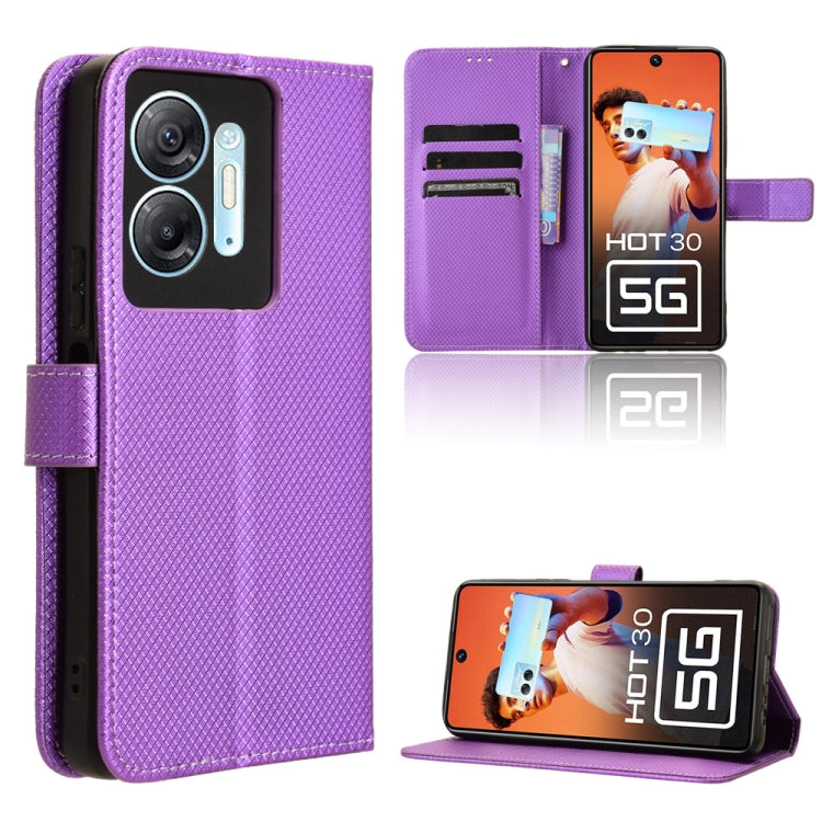 Diamond Texture Leather Phone Case, For Infinix Zero 30 4G, For Infinix Zero 30 5G, For Infinix GT 10 Pro, For Infinix Hot 30 5G X6832